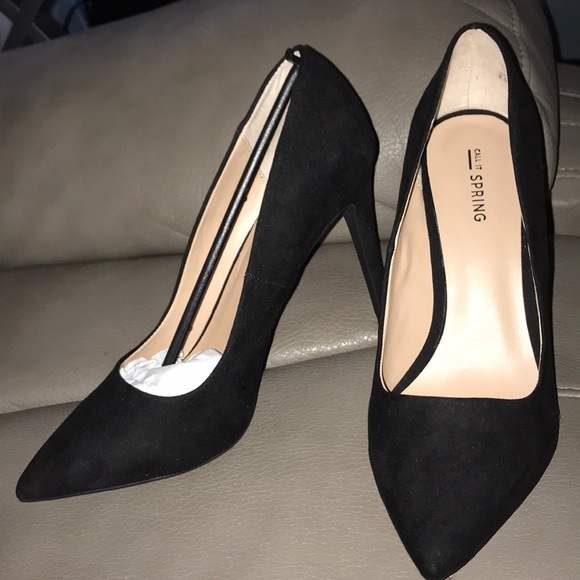 call it spring black pumps